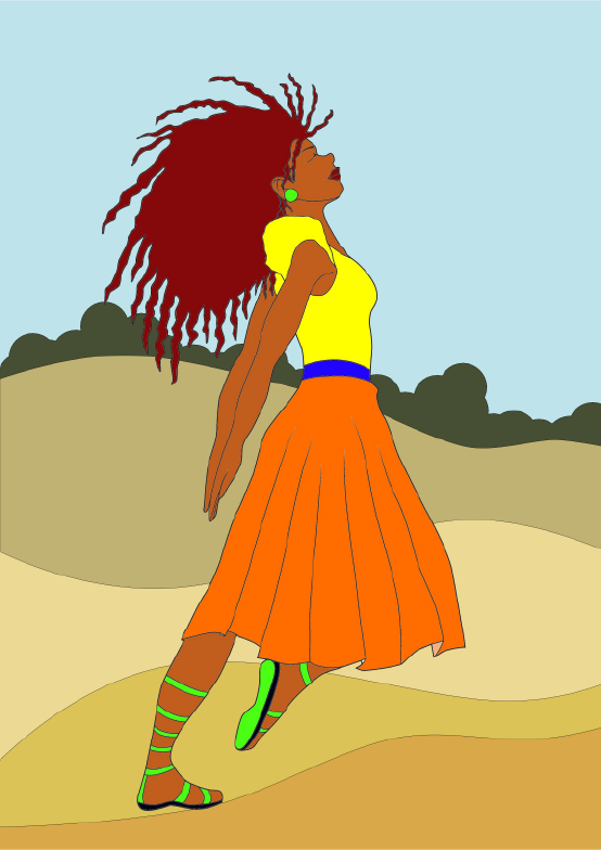 cahier de coloriage d'inspiration Afro ; mamanafro ; coloriage afro ; coloriage personnage afro 
