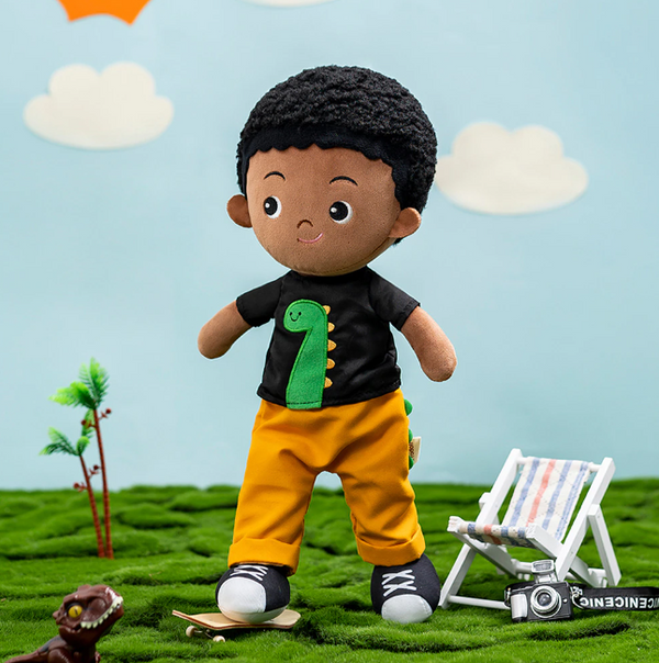 Peluche Afro noir Doudou MamanAfro Maman Afro Peluche noire ; peluche africaine ; peluche antillaise ; peluche cheveux boucles ; peluche afro ; peluche  ; peluche ; MamanAfro ; doudou noir ; doudou ; doudou garçon ; doudou afro ; peluche métisse ; doudou metisse , cadeau de naissance , cadeau pour bébé , liste de naissance
