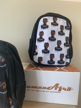 MAMAN AFRO, sac à dos Afro , afro panthere 
